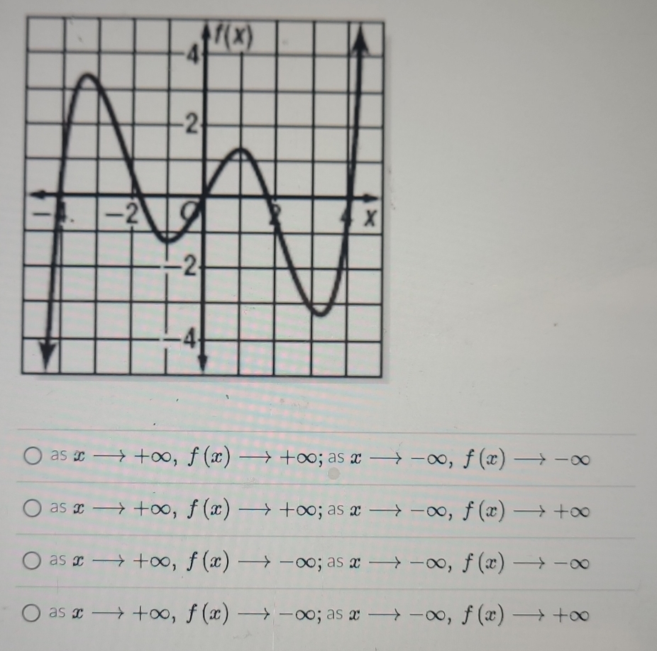 asxto +∈fty ,f(x)to +∈fty ;asxto -∈fty ,f(x)to -∈fty
as xto +∈fty ,f(x)to +∈fty ;asxto -∈fty ,f(x)to +∈fty
asxto +∈fty ,f(x)to -∈fty ;asxto -∈fty ,f(x)to -∈fty
asxto +∈fty ,f(x)to -∈fty ;asxto -∈fty ,f(x)to +∈fty