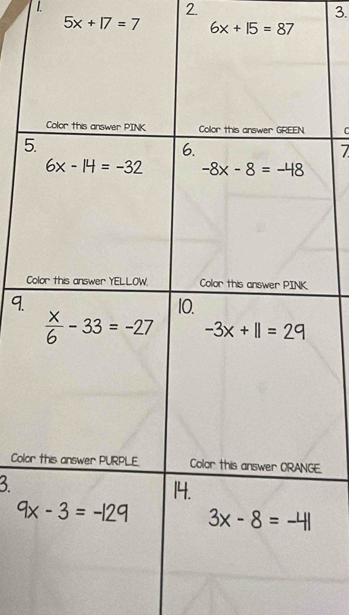 5x+17=7
6x+15=87
C
5
7
C
9.
Colo.
3