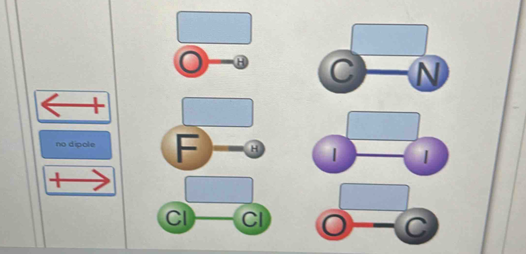 θ
C
N 
no dipole 
F H 
| 
| 
+ 
CI CI 
C