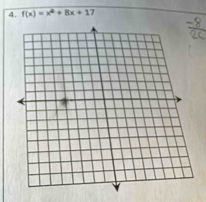 f(x)=x^2+8x+17
frac 6