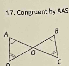 Congruent by AAS