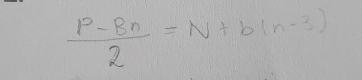  (p-8n)/2 =N+b(n-3)