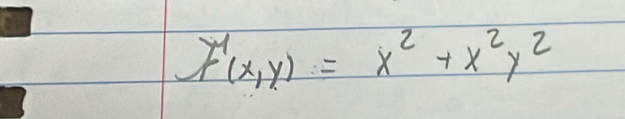 y^4(x,y)=x^2+x^2y^2