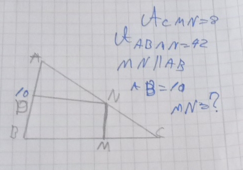 ACMN=8
AB∩ x=42
MN^2 C