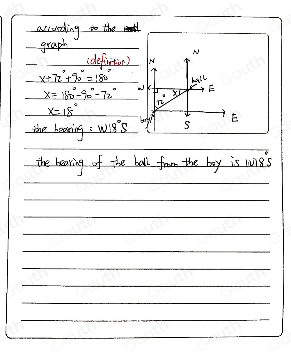 Solved: The bearing of a boy on the corridor of a storey building from ...