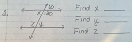 Find x _ 
d. 
Find y _ 
Find z _