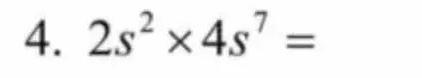 2s^2* 4s^7=