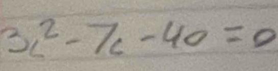 3c^2-7c-40=0