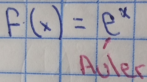 f(x)=e^x
Ables