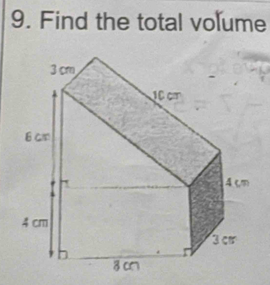 Find the total volume