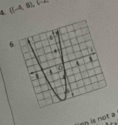  (-4,8),(-2,
6
4
A 
o 

n is not