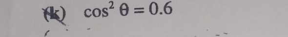 cos^2θ =0.6