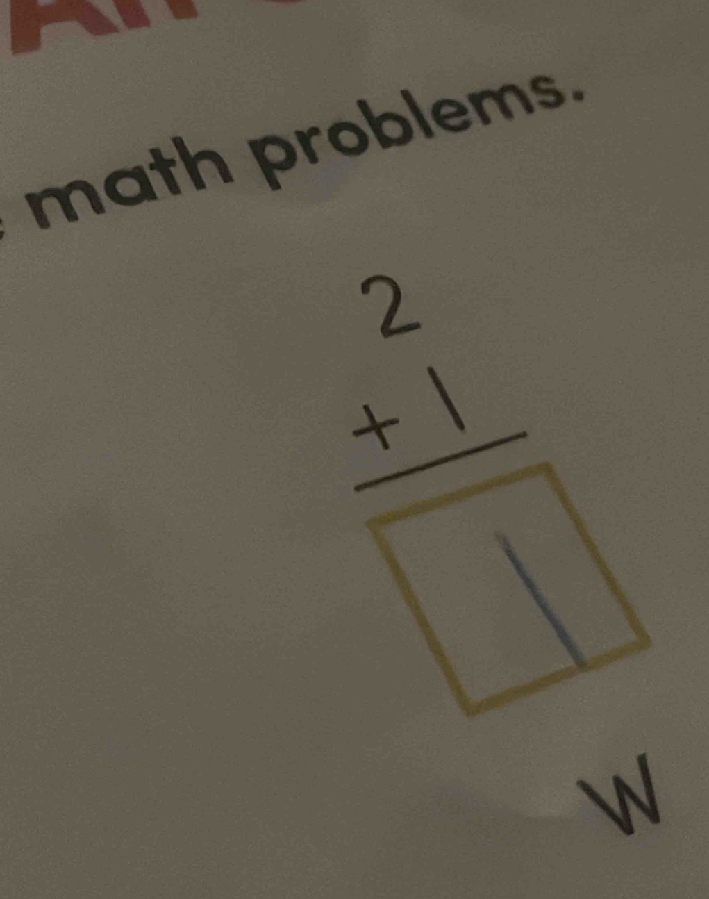 math problems.