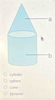 cylinder
sphere
cone
pyramid