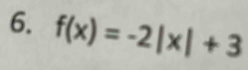 f(x)=-2|x|+3