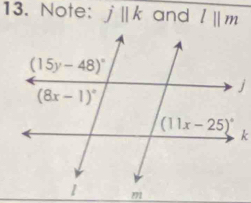 Note: j||k and l||m