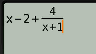 x-2+ 4/x+1 