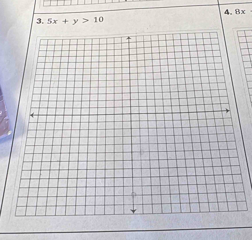 8x·  
3. 5x+y>10