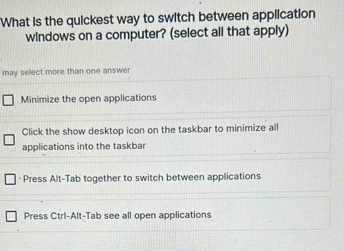 Solved: What is the quickest way to switch between application windows ...
