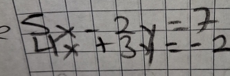 2 beginarrayr 5x-12y=7 4x+3y=-2endarray