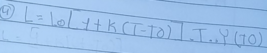 L=Lo[t+k(T-TO)]· T· P(TO)