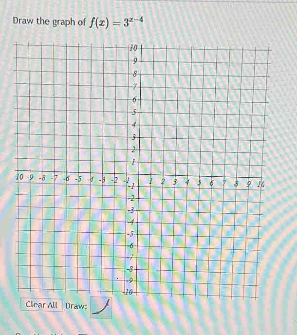 Draw the graph of f(x)=3^(x-4)