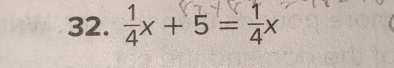 x +5=4×