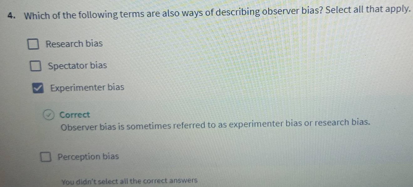 Solved: Which of the following terms are also ways of describing ...