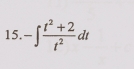 -∈t  (t^2+2)/t^2 dt