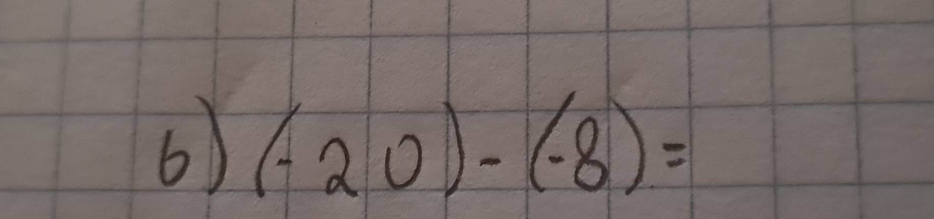 (-20)-(-8)=