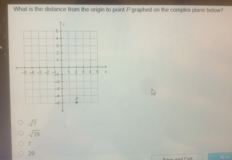 Gelöst:What is the distance from the origin to point P graphed on the ...