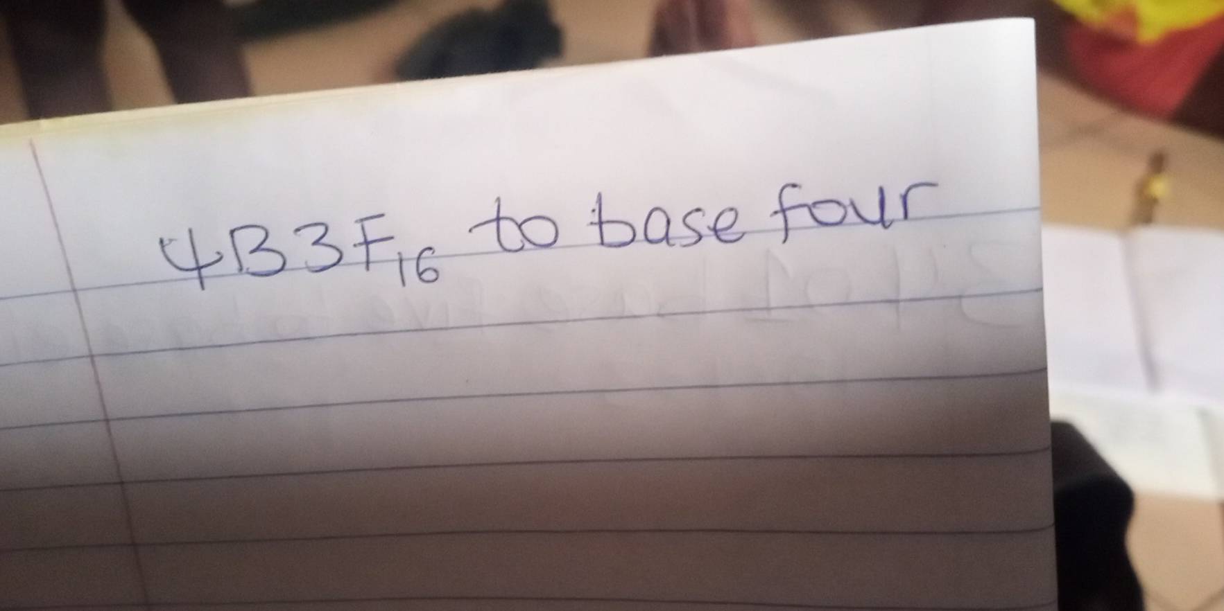 4B3F_16 to base four