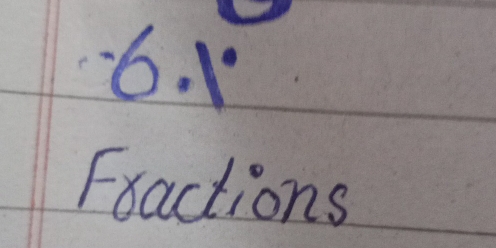 Fractions