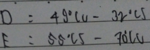 D=49°CU-32°CJ
E=55°C5-70°CU