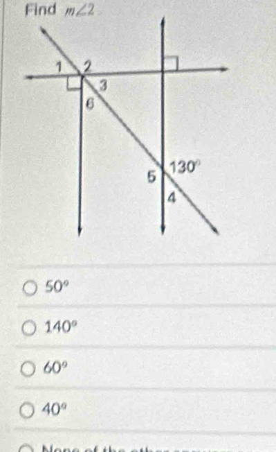 50°
140°
60°
40°