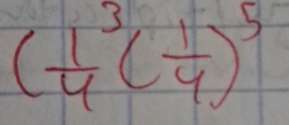 (frac 14^(3(frac 1)4)^5