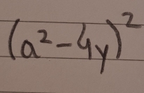 (a^2-4y)^2