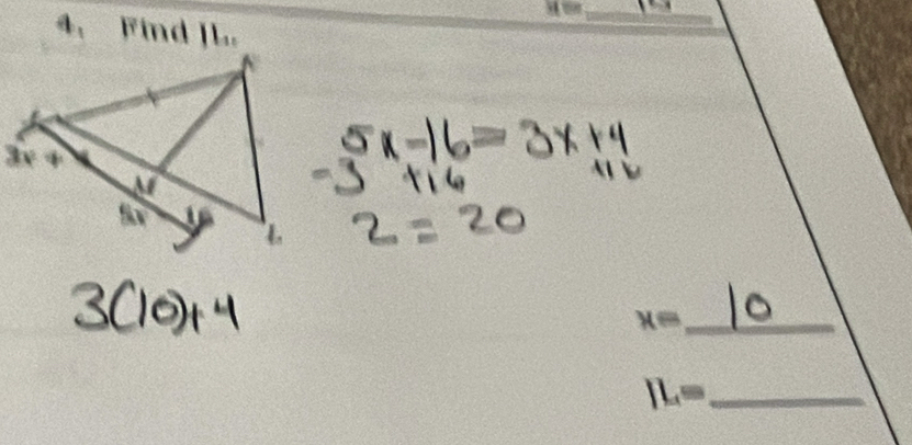 310°
4. Find |l_11
x= _
IL= _