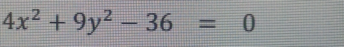 4x^2+9y^2-36=0