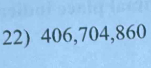 406, 704, 860