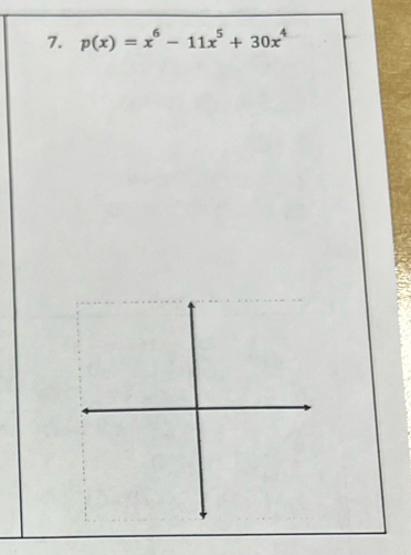 p(x)=x^6-11x^5+30x^4