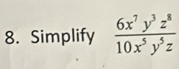 Simplify