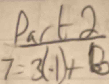 frac P_act27=3(-1)+b