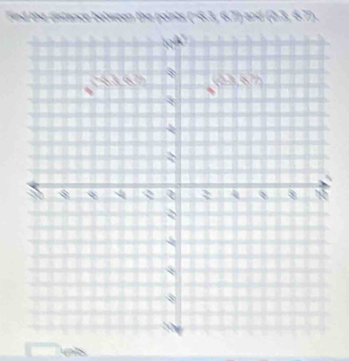 Find the distance botween the points (-6.3, 6.7) and (2:3, 6.7).