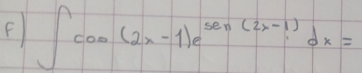 ∈t cos (2x-1)e^(sec (2x-1))dx=