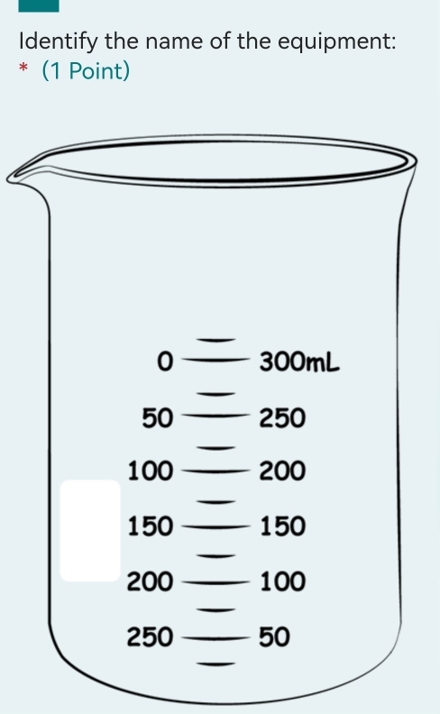 Identify the name of the equipment: 
* (1 Point)