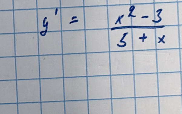 y'= (x^2-3)/5+x 