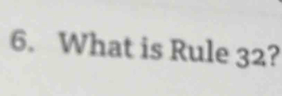Solved: What is Rule 32? [Others]