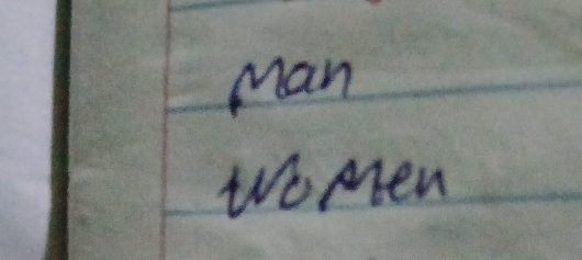 Man 
wo men