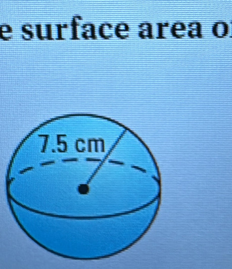 surface area o